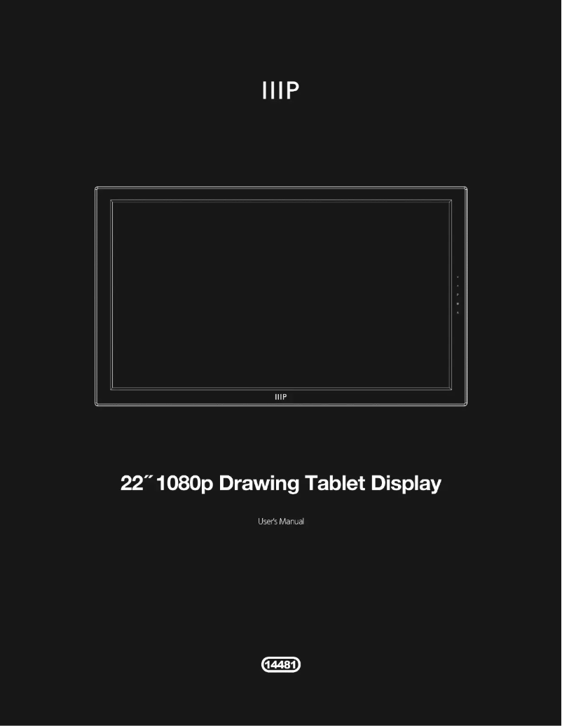 Page 1 de la notice Manuel utilisateur Monoprice 14481