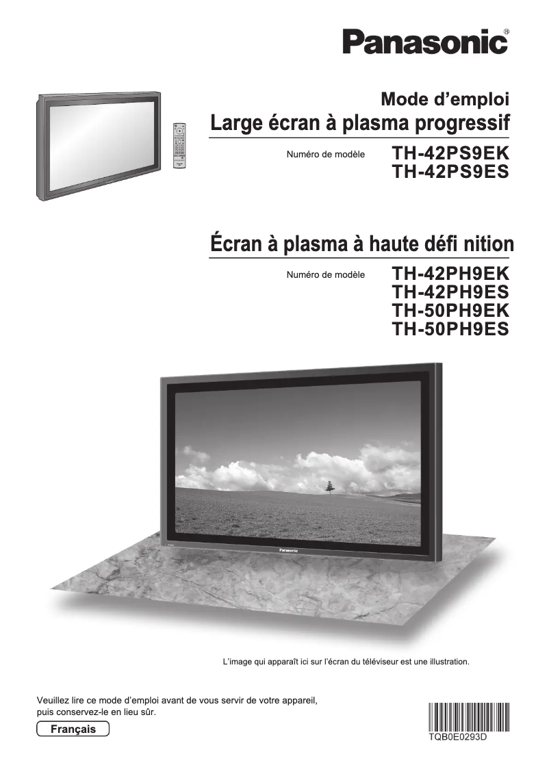 Imagen de la primera página del manual del dispositivo TH-50PH9ES