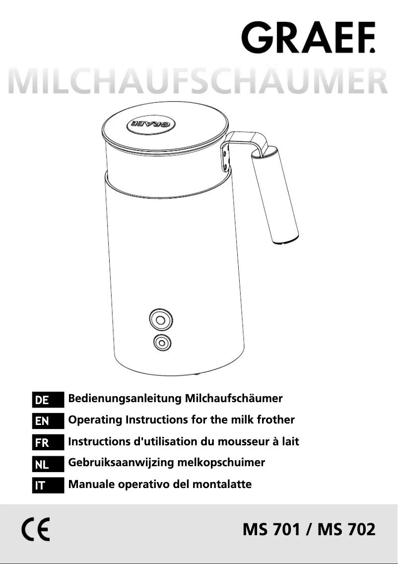 Página 1 del manual Manual de usuario Graef MS702
