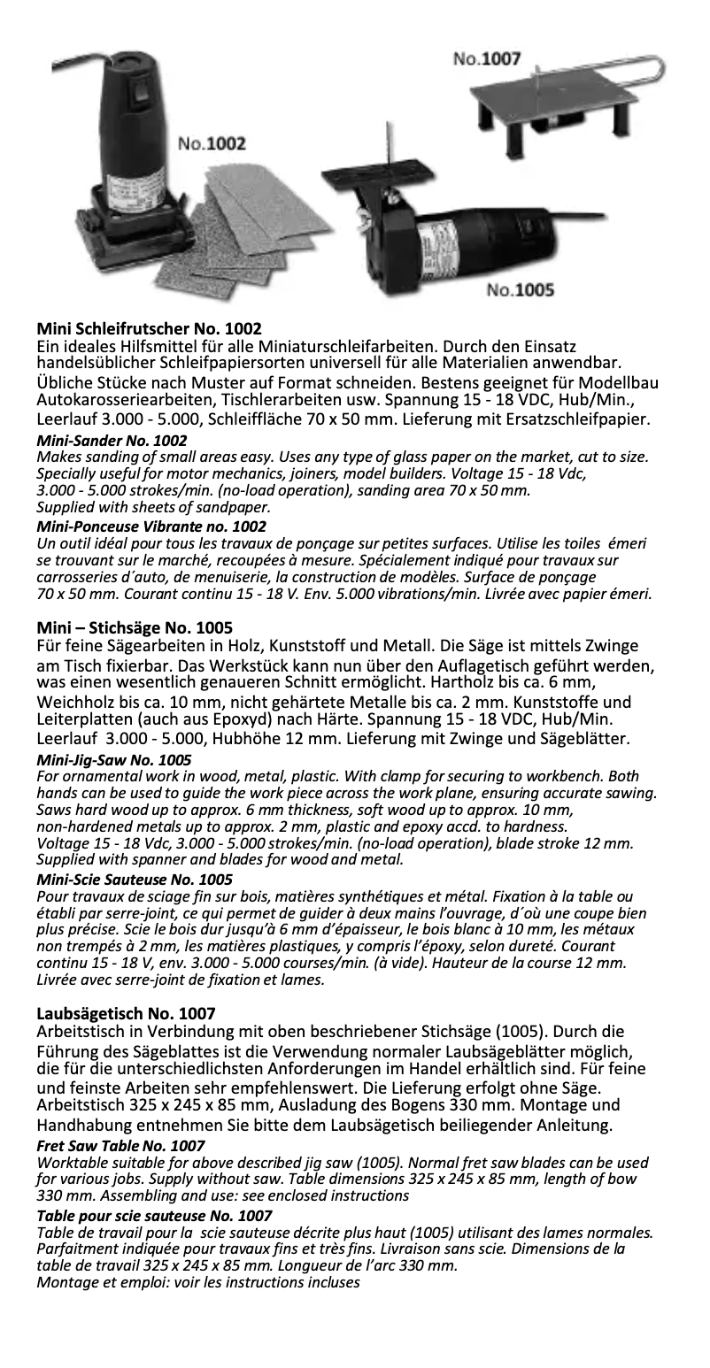 Page n°1 - Manuel utilisateur Donau Elektronik 1005