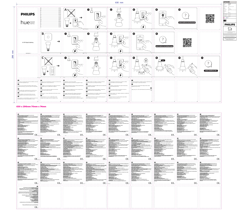 Page 1 de la notice Manuel utilisateur Philips Hue Ambiance