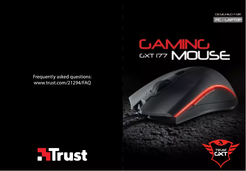 Page 1 de la notice Manuel utilisateur Trust GXT 177
