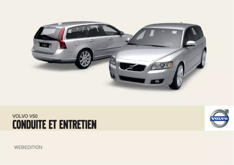 Page 1 de la notice Manuel utilisateur Volvo V50 (2009)