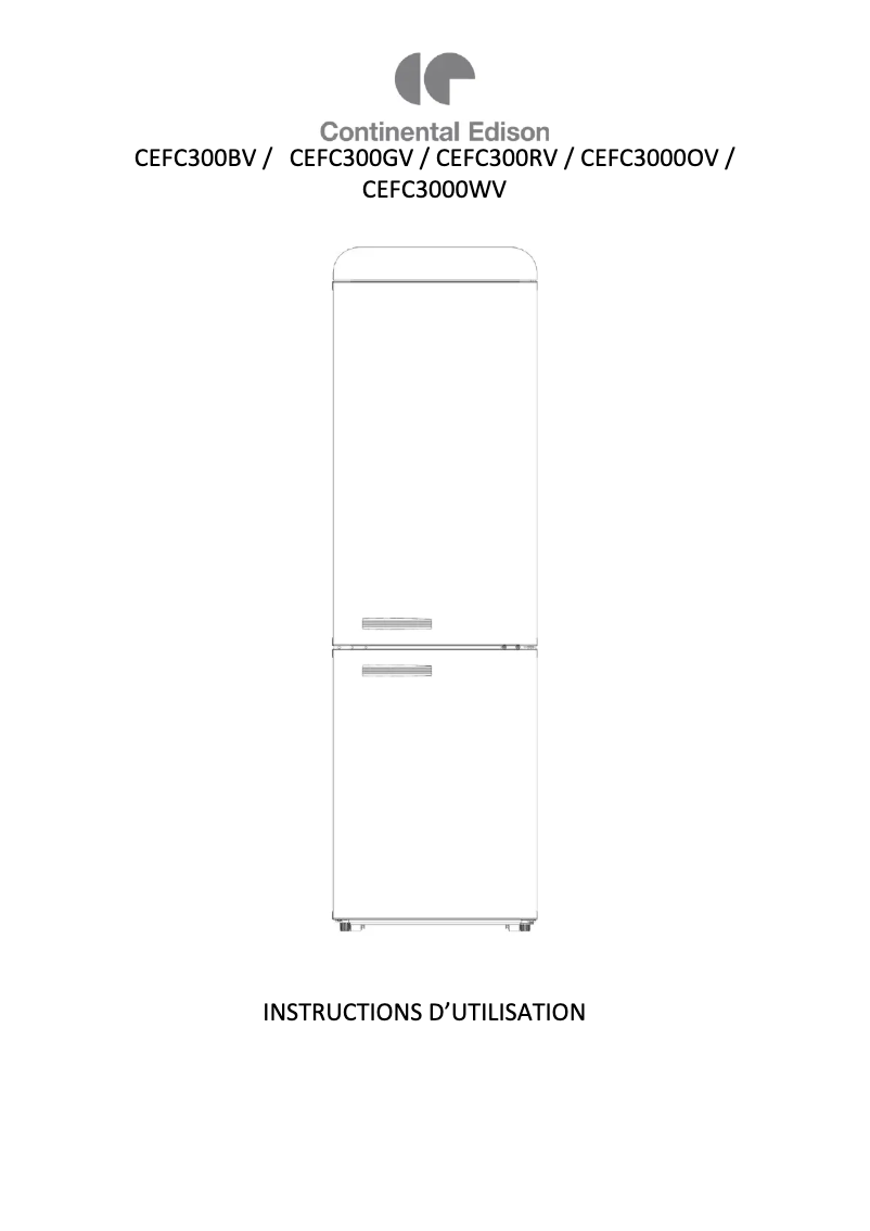 Image de la première page du manuel de l'appareil CEFC300OV