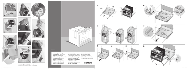 Page 1 de la notice Guide d'installation Siemens TK76K573GB