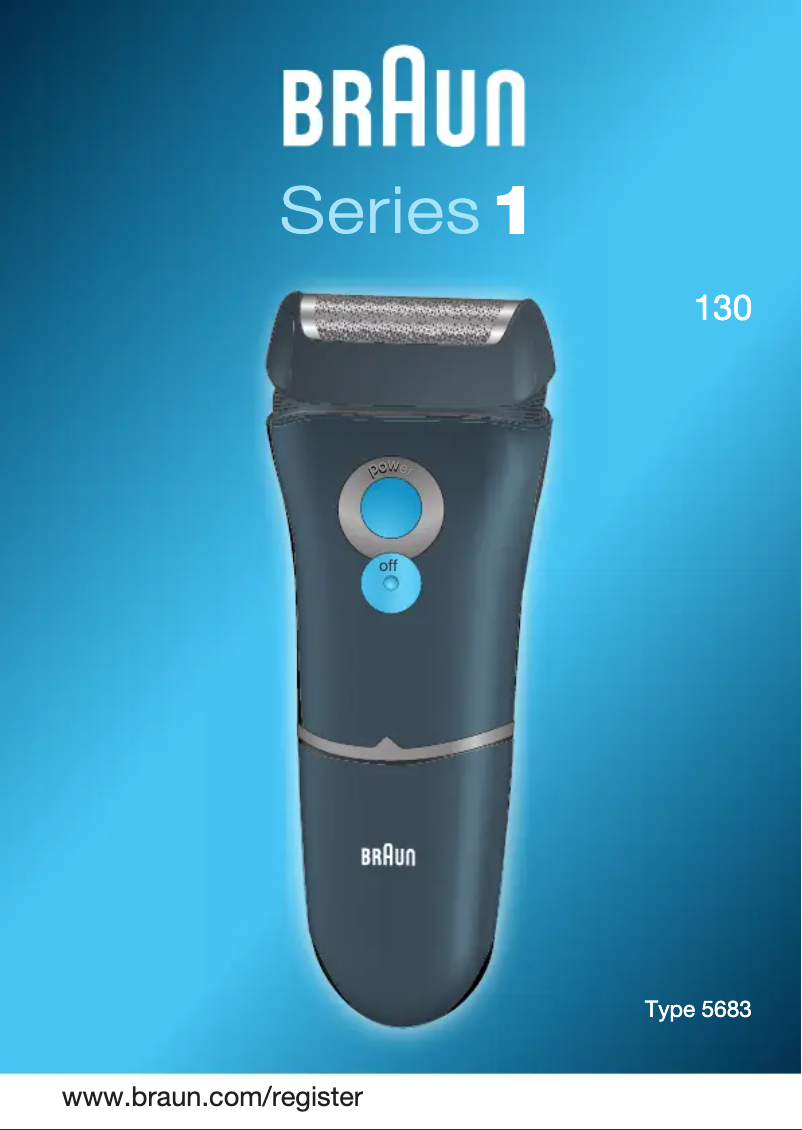 Page 1 de la notice Manuel utilisateur Braun Series 1 130