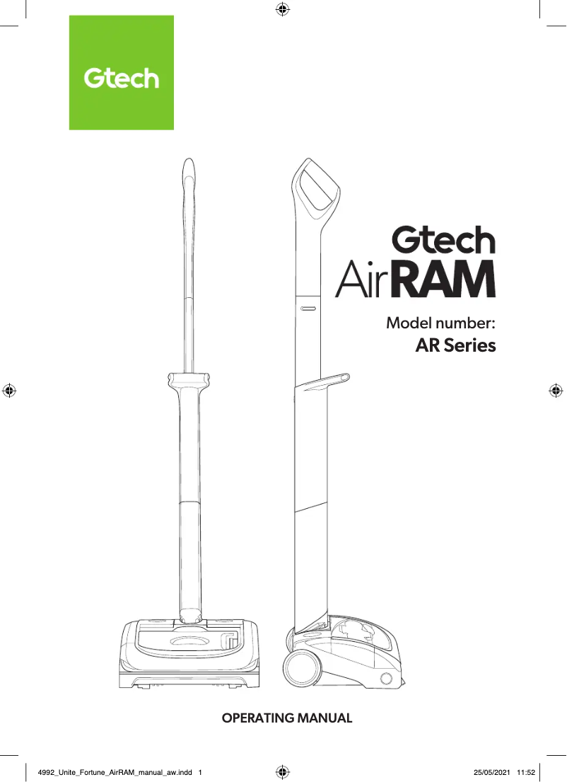 Image de la première page du manuel de l'appareil AirRam Platinum AR43