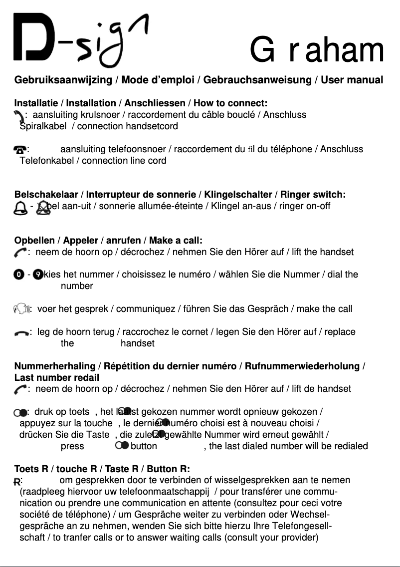 Página 1 del manual Manual de usuario Profoon D-SIGNGRAHAM