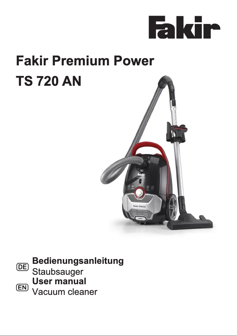 Page 1 de la notice Manuel utilisateur Fakir Premium Power TS 720