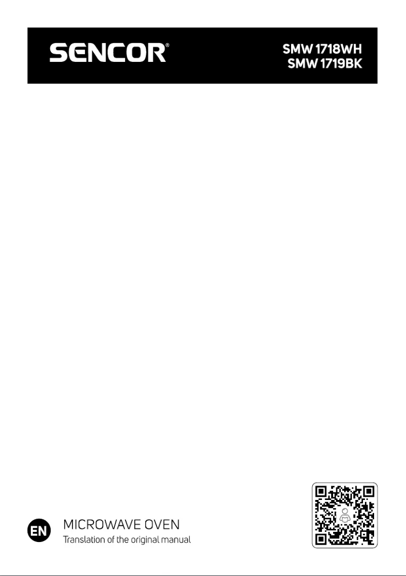 Page n°1 - Manuel utilisateur Sencor SMW 1718WH