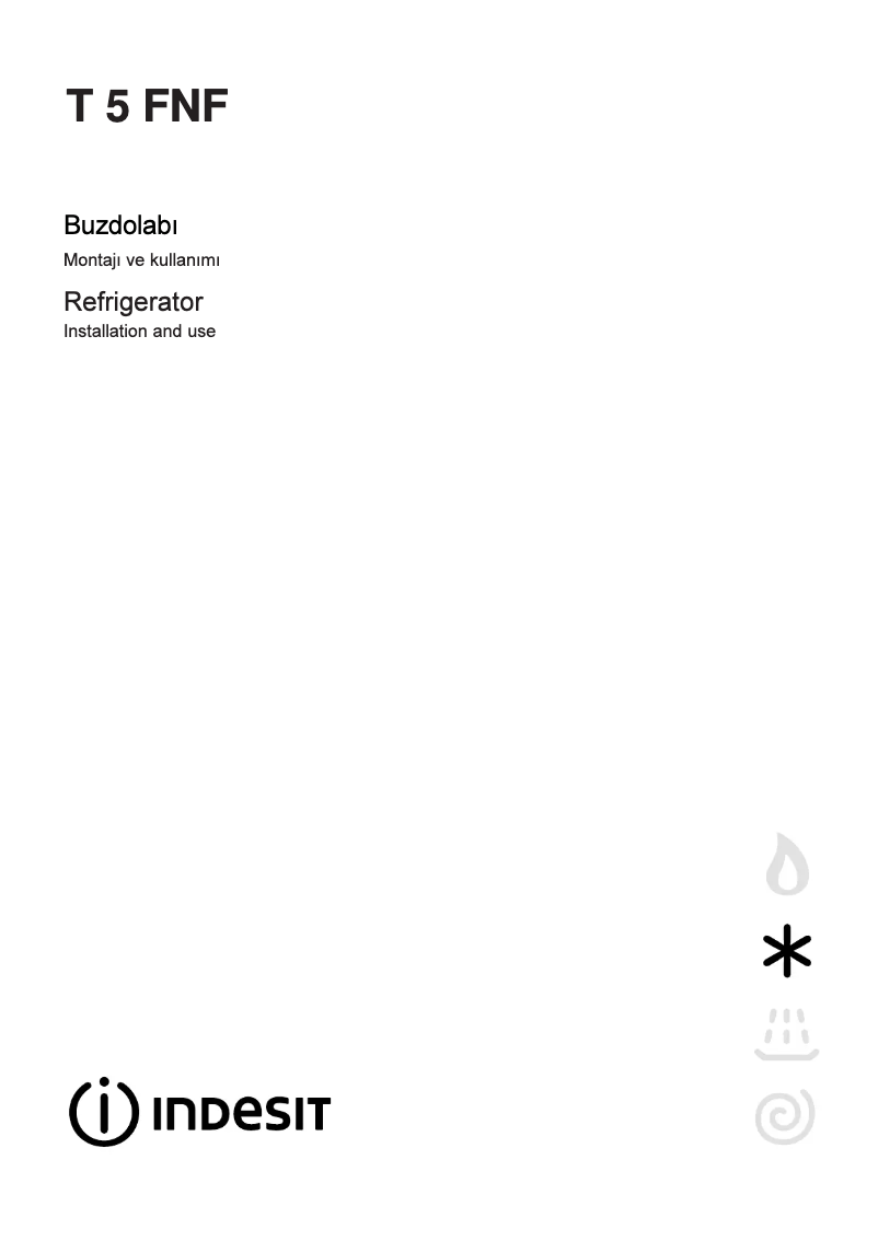 Page 1 de la notice Manuel utilisateur Indesit T 5 FNF (TK)