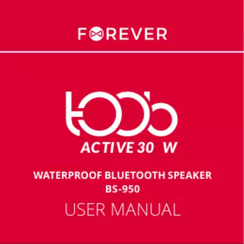 Image de la première page du manuel de l'appareil Toob 30 BS-950