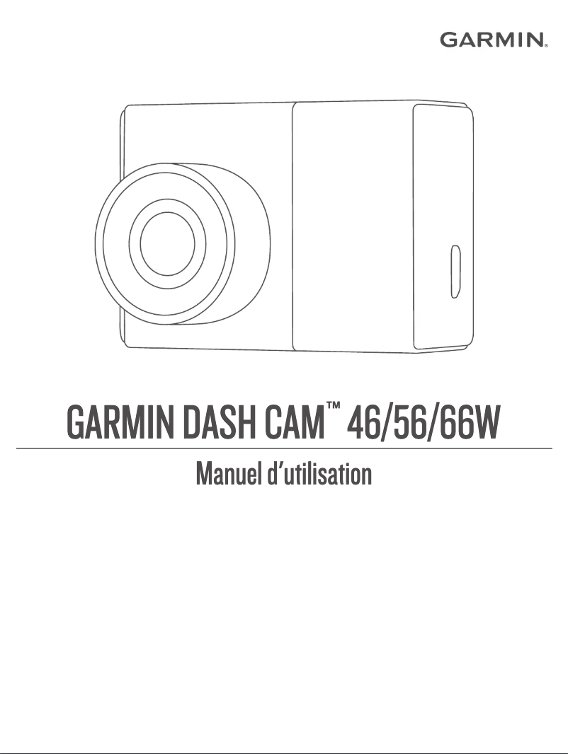 Page 1 de la notice Manuel utilisateur Garmin Dash Cam 56