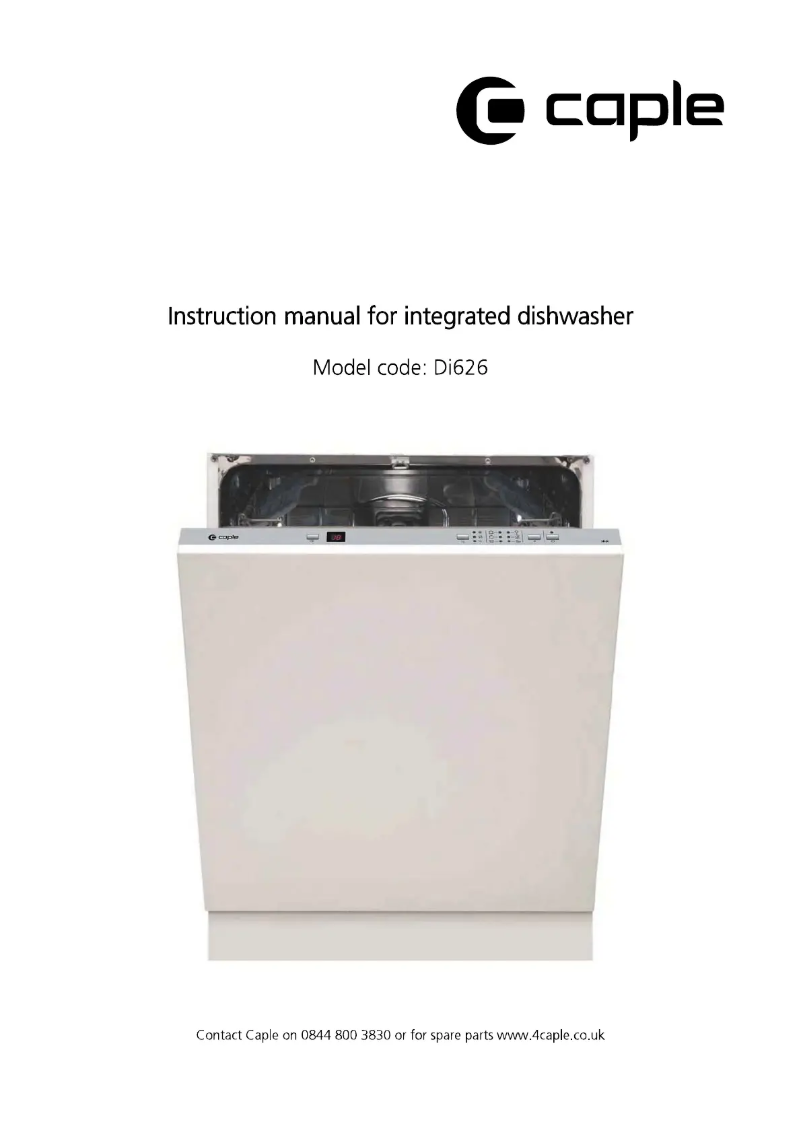 Page 1 de la notice Manuel utilisateur Caple Di626