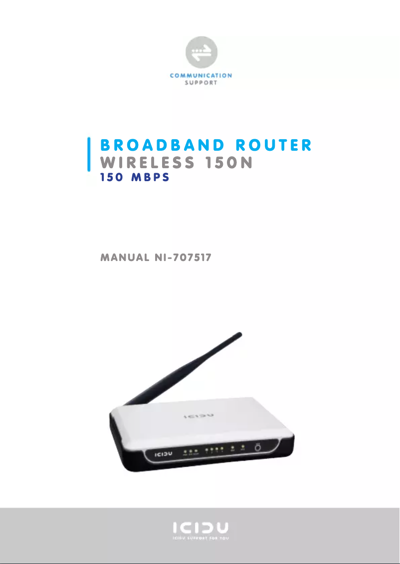 Page 1 de la notice Manuel utilisateur Icidu Nl-707517