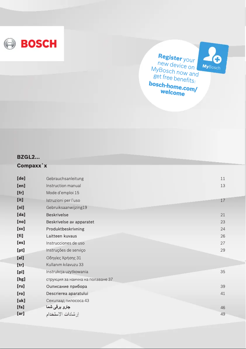 Image de la première page du manuel de l'appareil Compaxx'x ZGL2X100