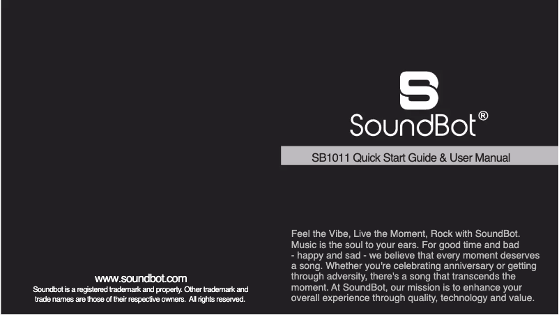 Imagen de la primera página del manual del dispositivo SB1011