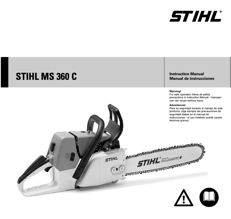 Page 1 de la notice Manuel utilisateur Stihl MS 360 C
