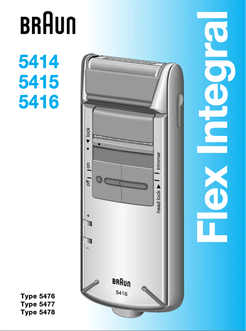 Image de la première page du manuel de l'appareil Flex Integral 5415