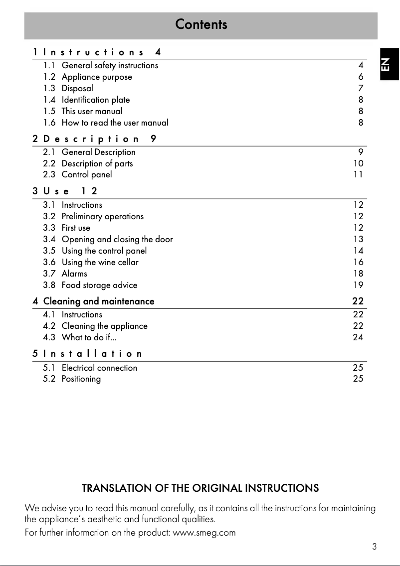 Image de la première page du manuel de l'appareil CVIA618RNX2