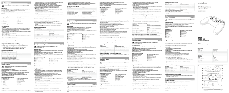 Page n°1 - Manuel utilisateur Nedis GGPDW110BK