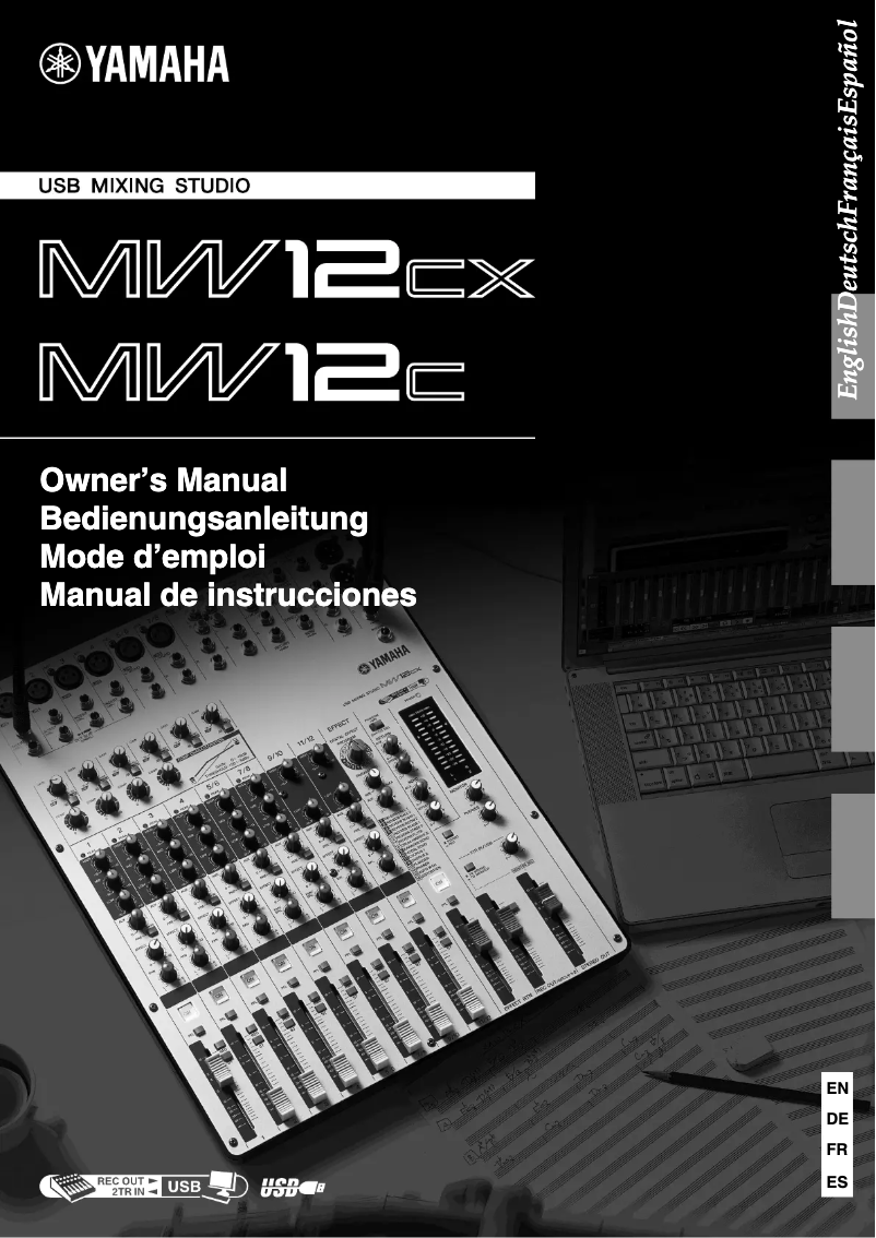 Page 1 de la notice Manuel utilisateur Yamaha MW12CX