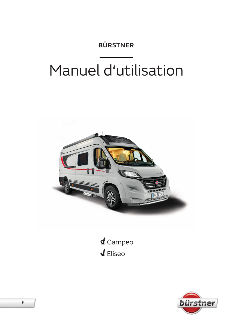Page n°1 - Manuel utilisateur Bürstner Eliseo (2021)