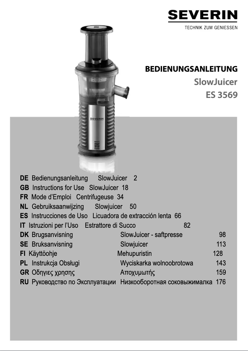 Imagen de la primera página del manual del dispositivo ES 3569