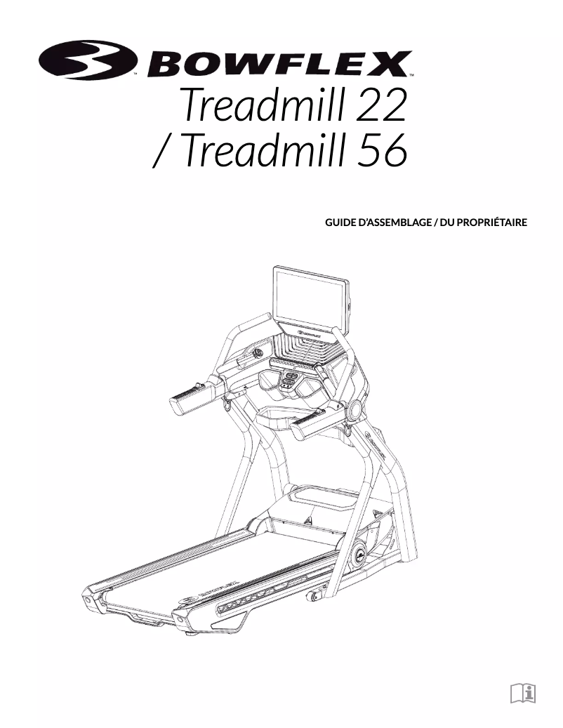 Page 1 de la notice Instructions / montage Bowflex Treadmill 56