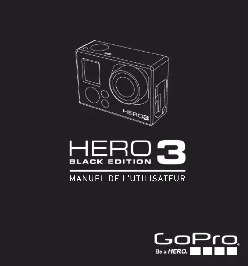 Page 1 de la notice Manuel utilisateur GoPro HERO 3 Black