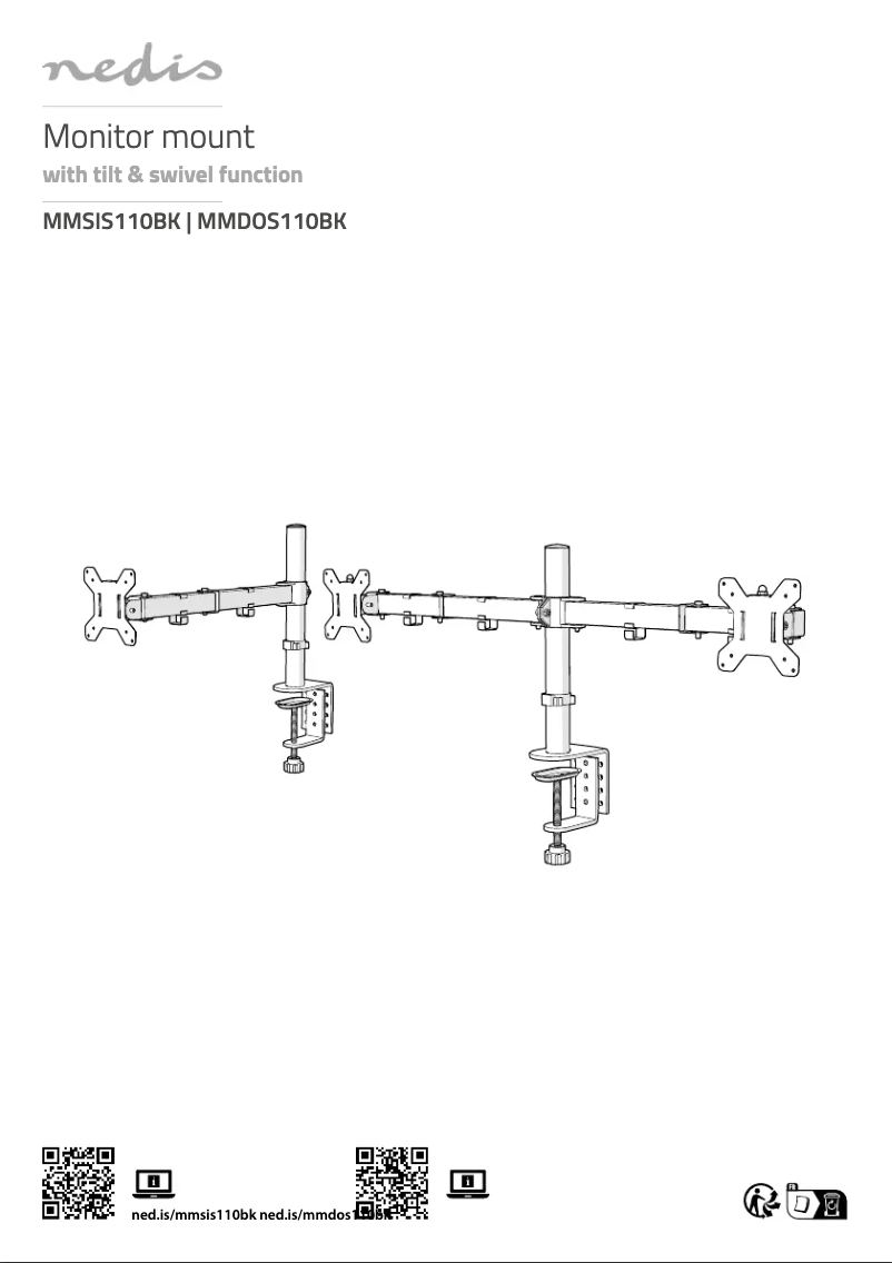 Page 1 de la notice Manuel utilisateur Nedis MMDOS110BK