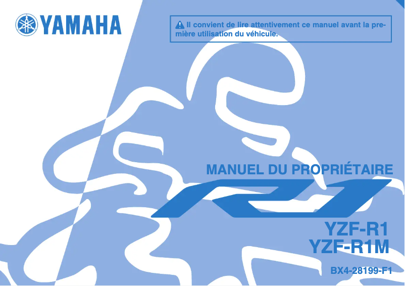 Page 1 of the manual User Manual Yamaha YZF-R1M (2018)