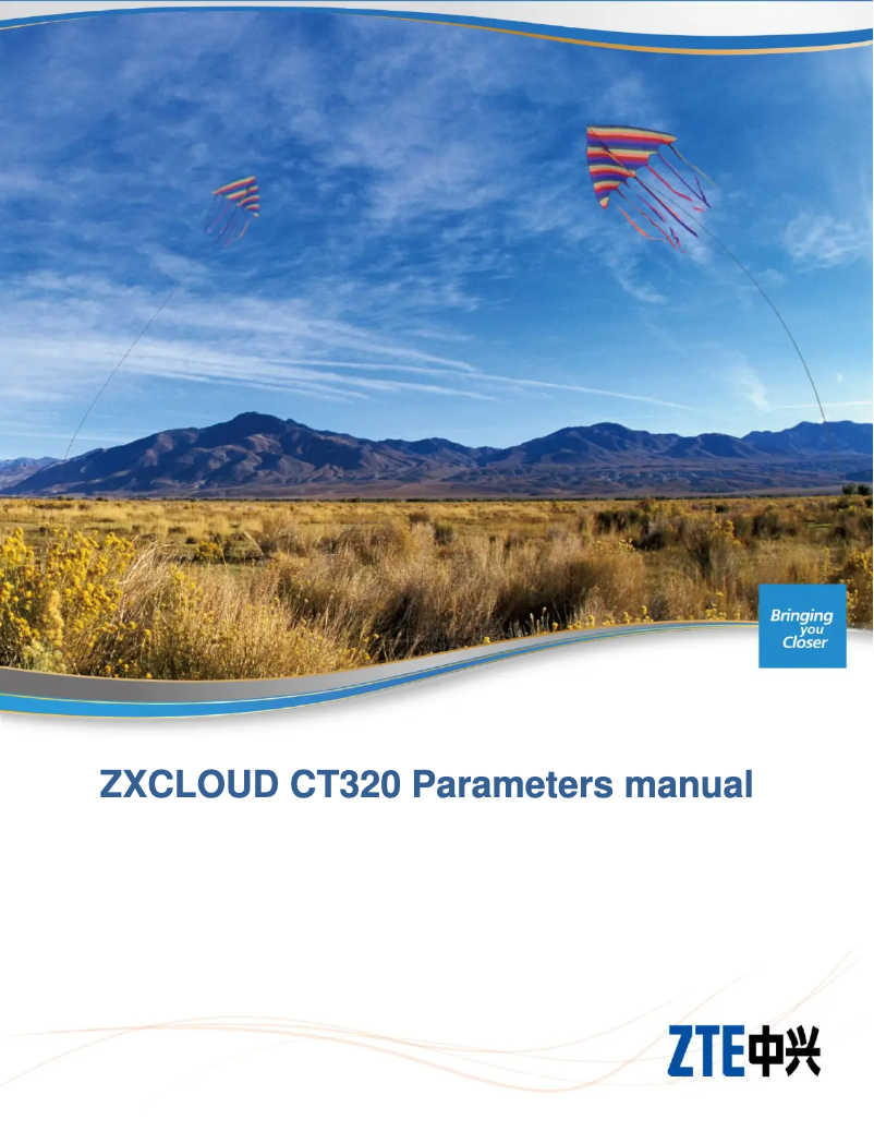 Page 1 de la notice Manuel utilisateur ZTE ZXCLOUD CT320