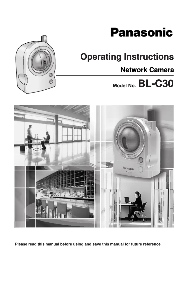 Page n°1 - Manuel utilisateur Panasonic BL-C30