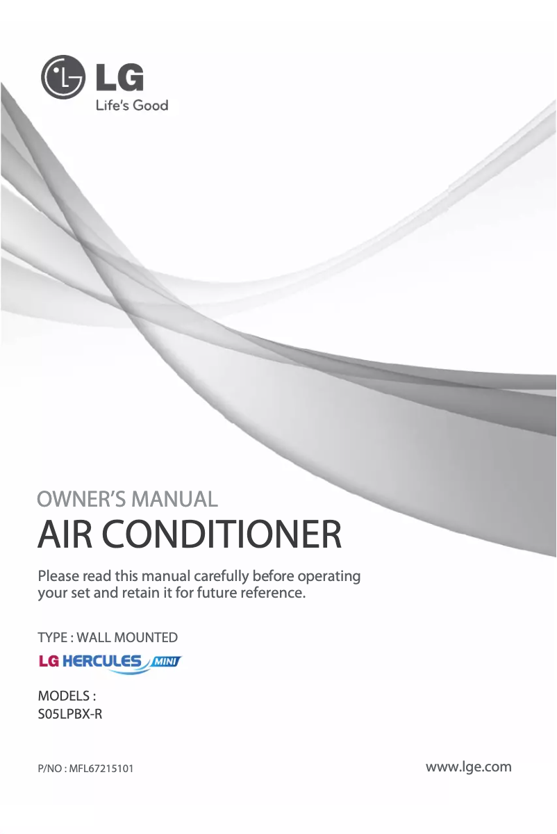Page n°1 - Manuel utilisateur LG SN12LPBX-R