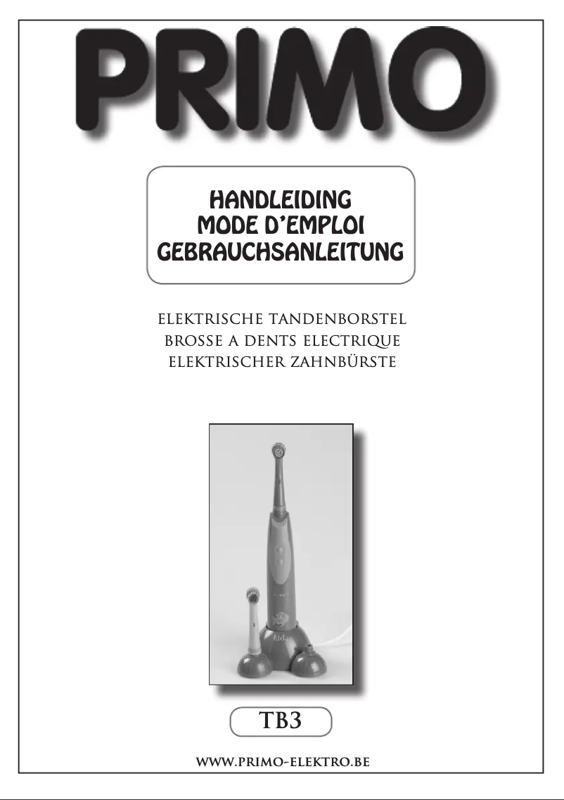 Page n°1 - Manuel utilisateur Primo TB3