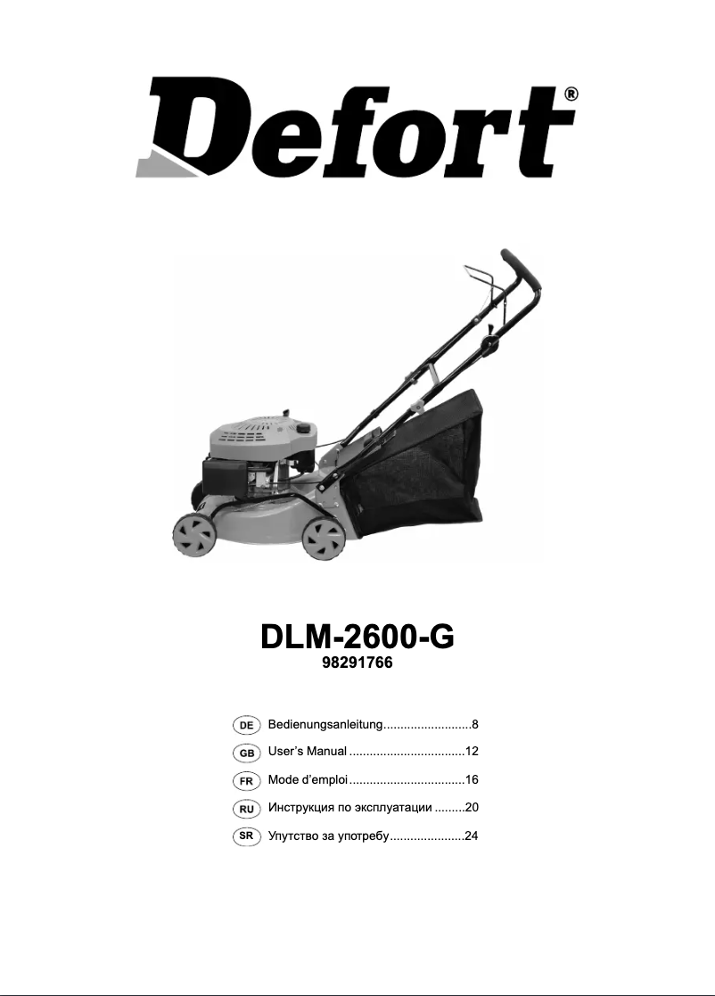 Página 1 del manual Manual de usuario Defort DLM-2600-G