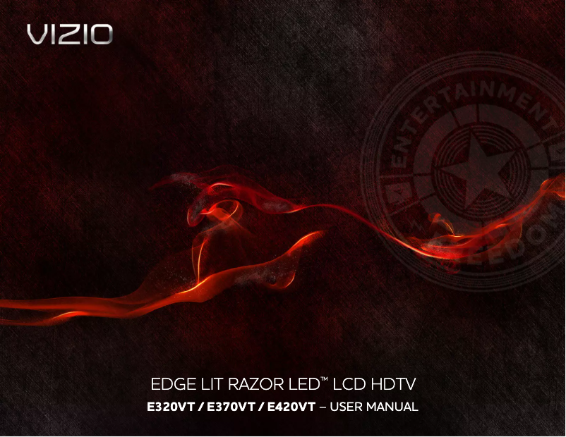 Page 1 de la notice Manuel utilisateur VIZIO E370VT