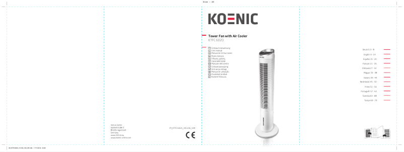 Page 1 de la notice Manuel utilisateur Koenic KTFC 6020