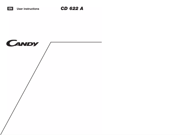 Page 1 de la notice Manuel utilisateur Candy LS CD 622 UK