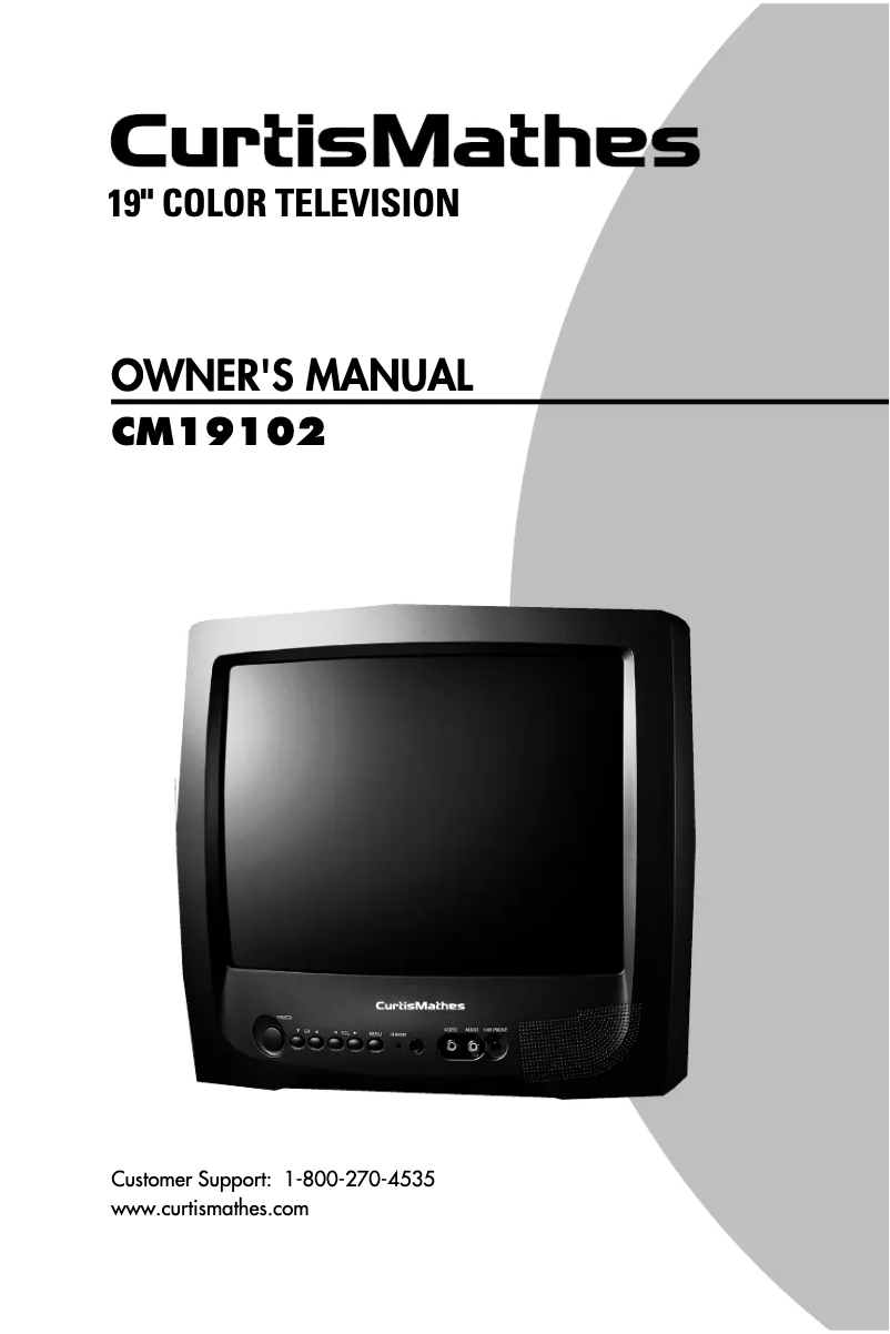 Image de la première page du manuel de l'appareil CM19102