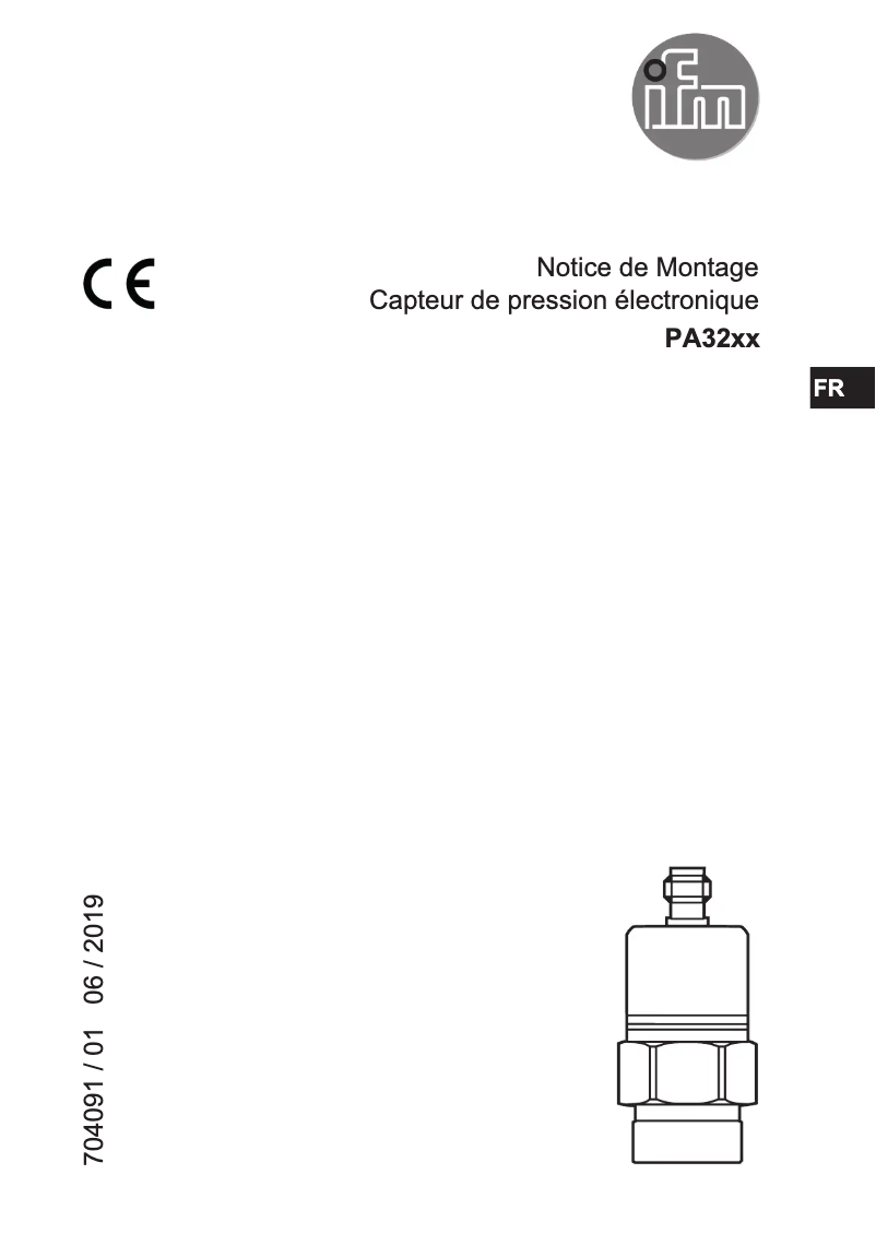 Page n°1 - Manuel utilisateur IFM PA3224
