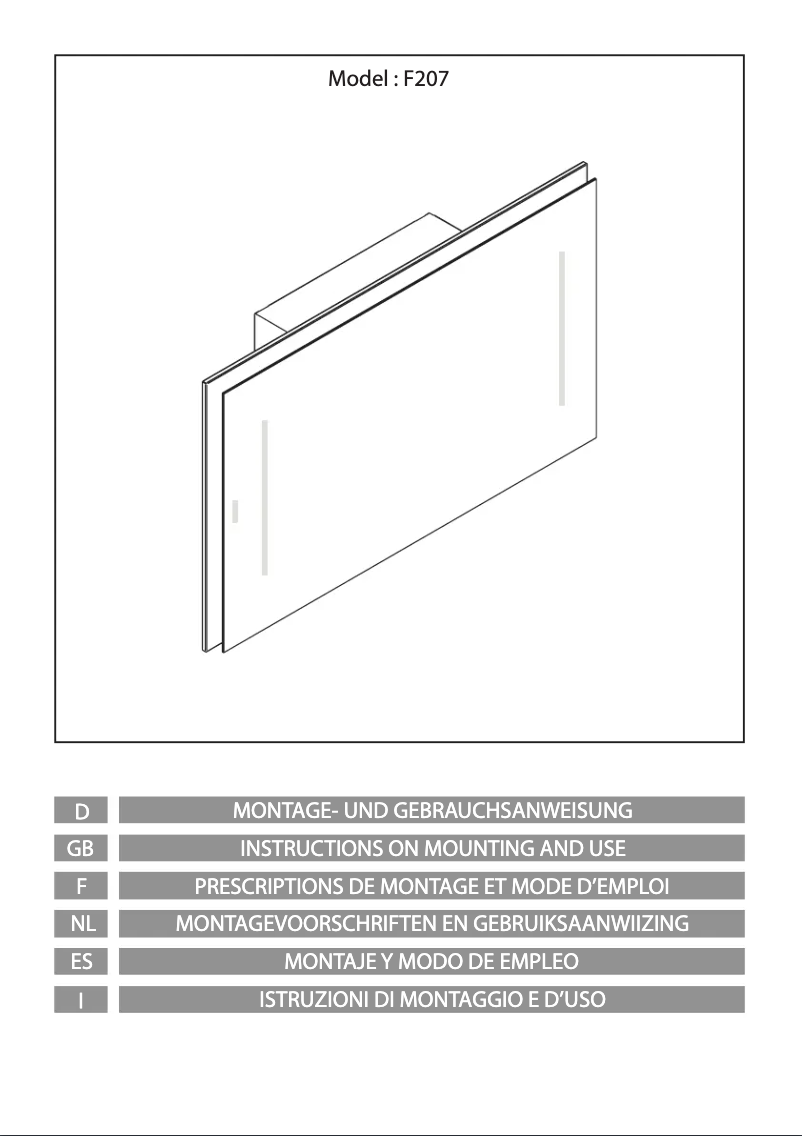 Page 1 de la notice Manuel utilisateur Airforce F207