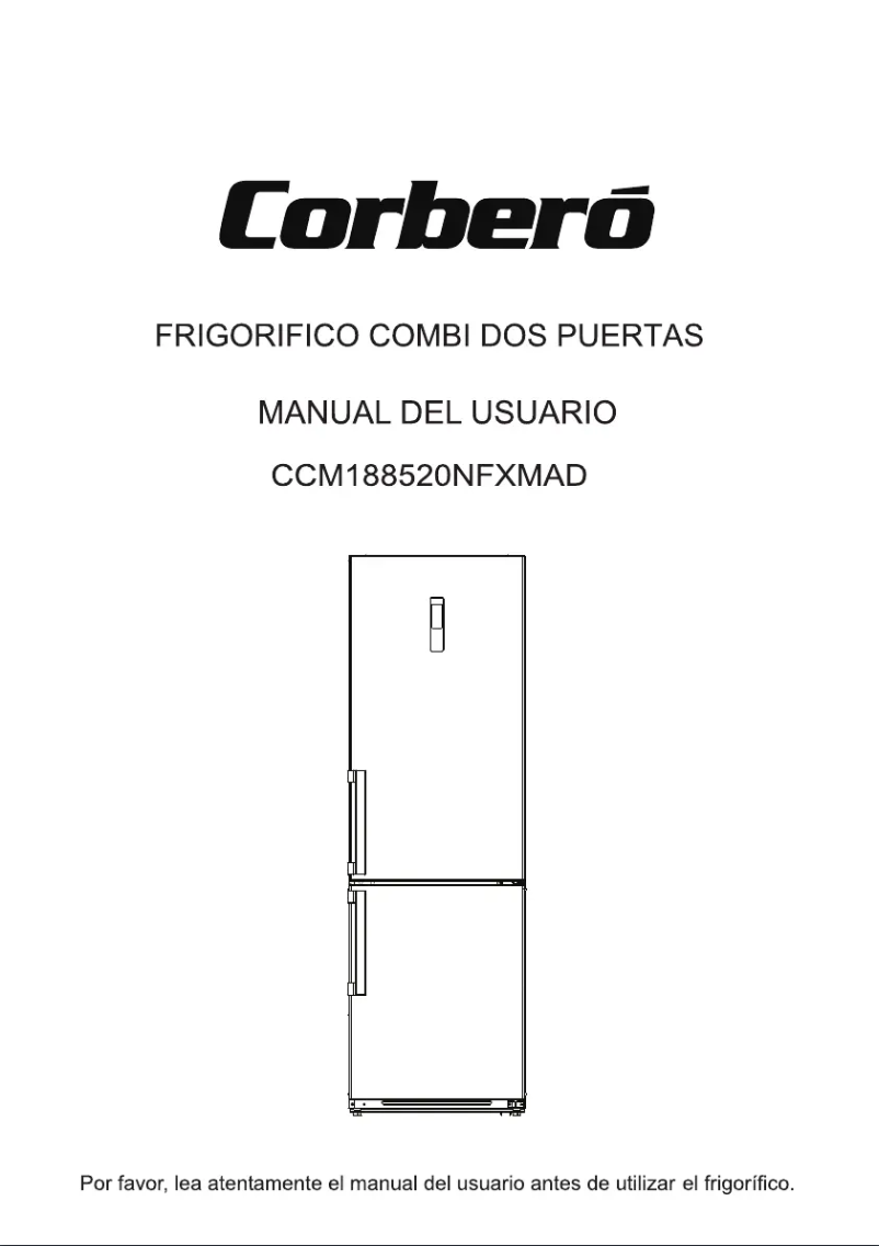 Page 1 de la notice Manuel utilisateur Corbero E-CCM188520NFXMAD