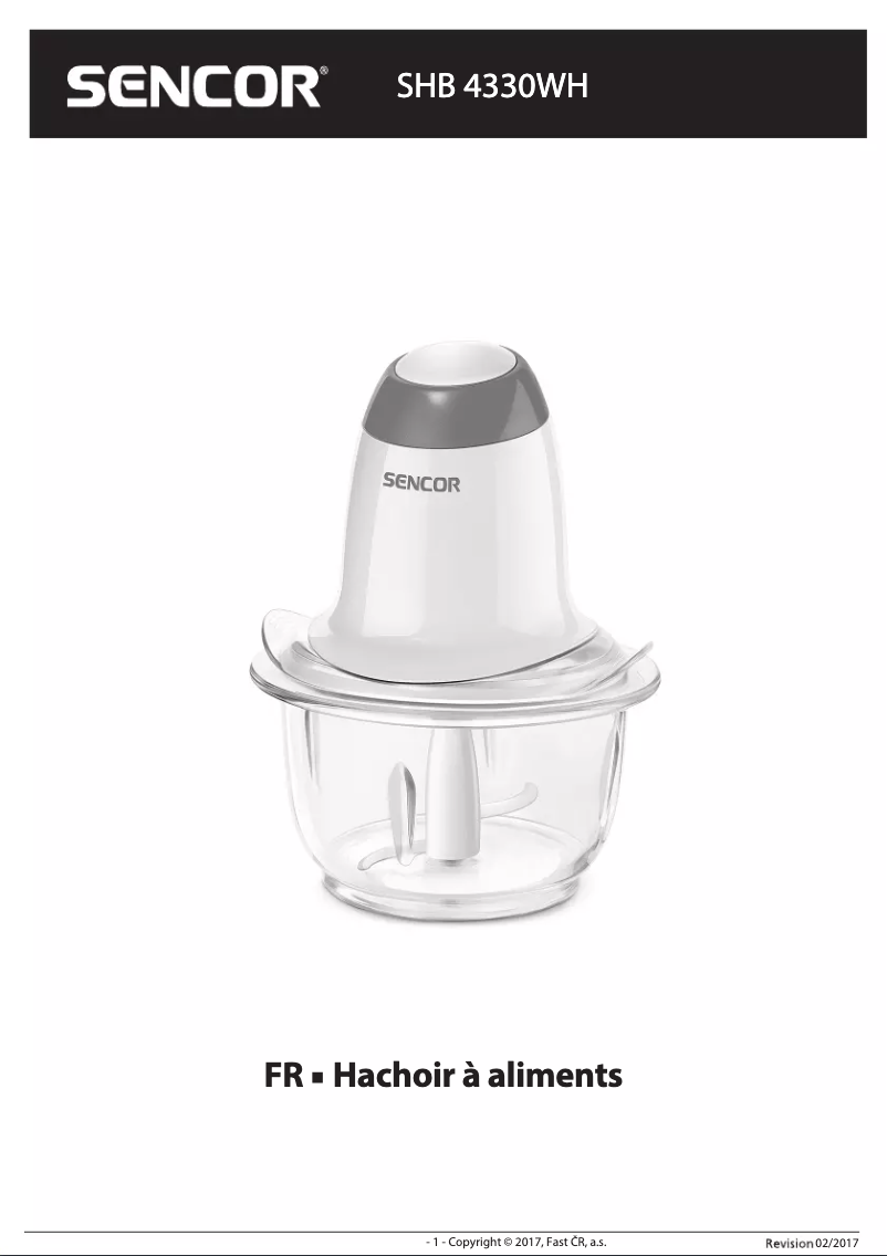 Page 1 de la notice Manuel utilisateur Sencor SHB 4330WH