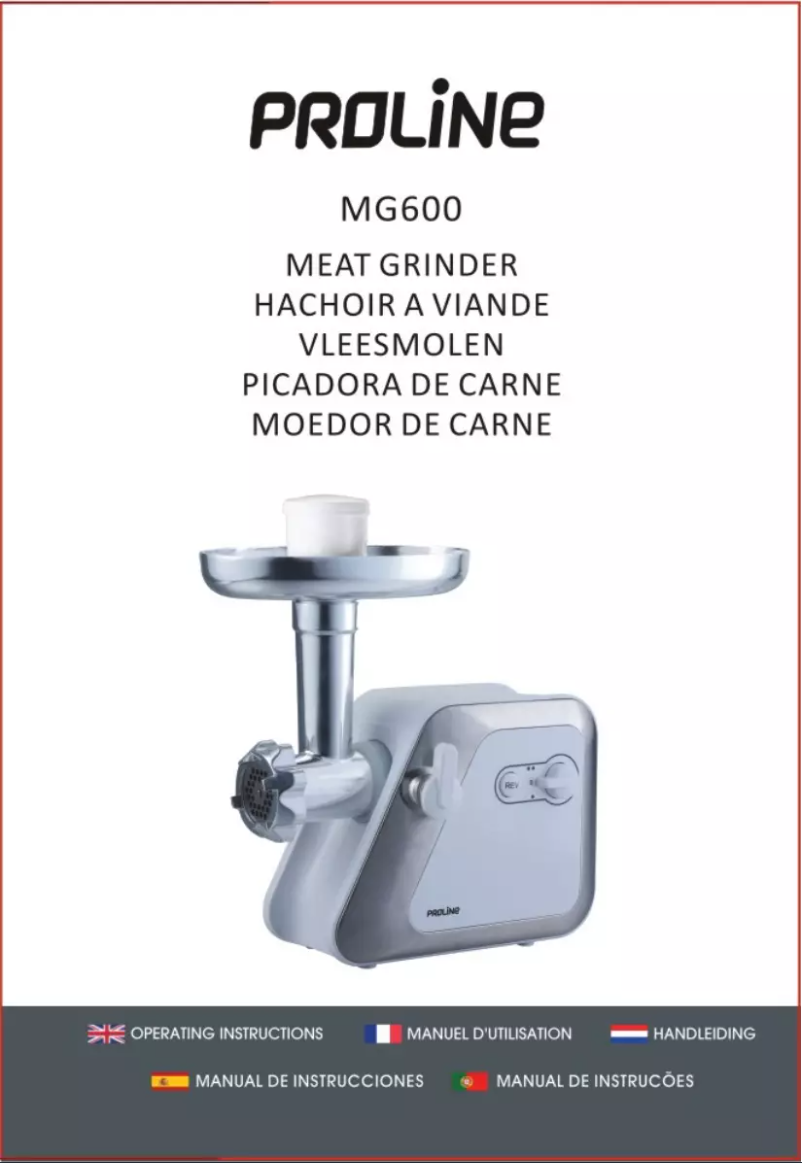 Image de la première page du manuel de l'appareil MG600