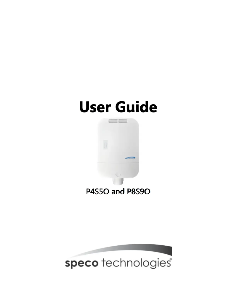 First page image of the manual for P4S5O