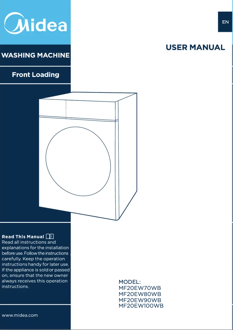 Página 1 del manual Manual de usuario Midea MF20EW80WB