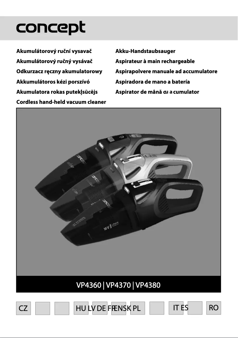 Image de la première page du manuel de l'appareil Real Force VP4380