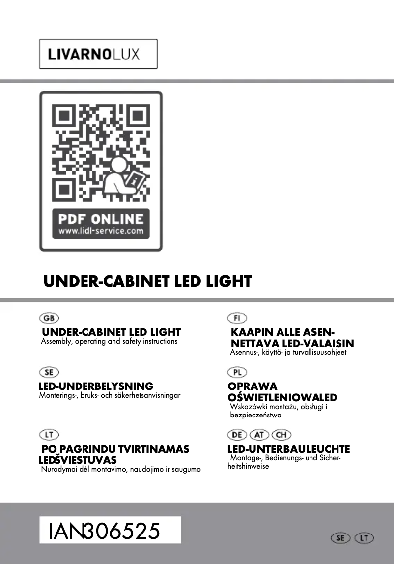 Page n°1 - Manuel utilisateur Livarno Lux HG04436A